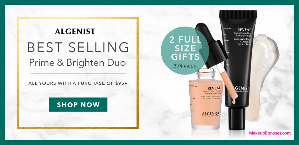 Receive a free 2-pc gift with $95 Algenist purchase #algenist