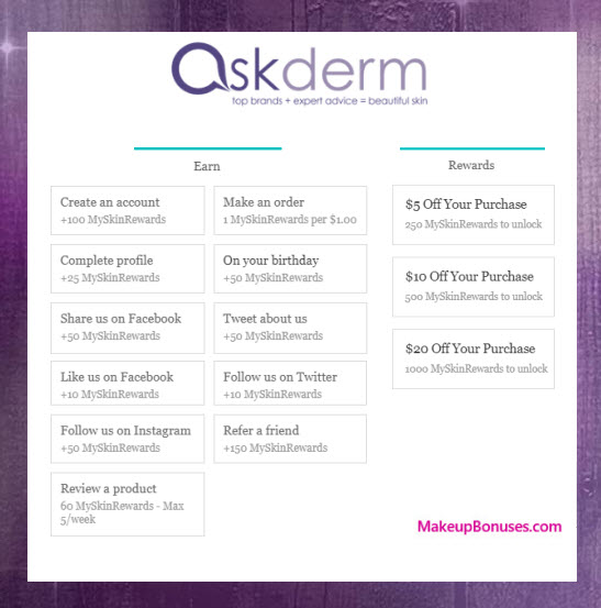 askderm Birthday Gift - MakeupBonuses.com #askderm