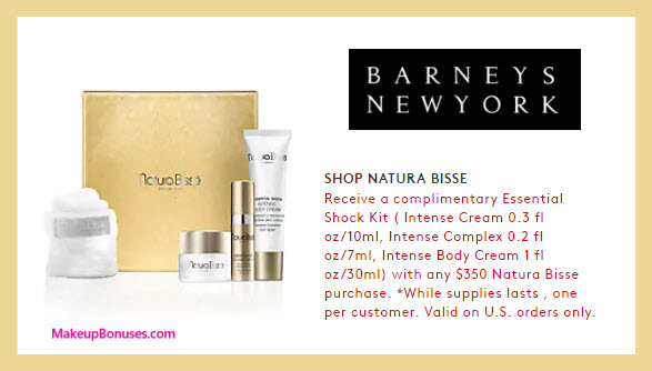Receive a free 3-pc gift with $350 Natura Bissé purchase