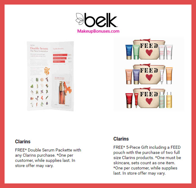 Receive a free 5-pc gift with 2 full size products purchase #belk