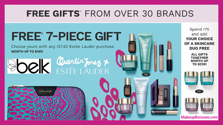 Receive your choice of 7-pc gift with $37.5 Estée Lauder purchase #belk