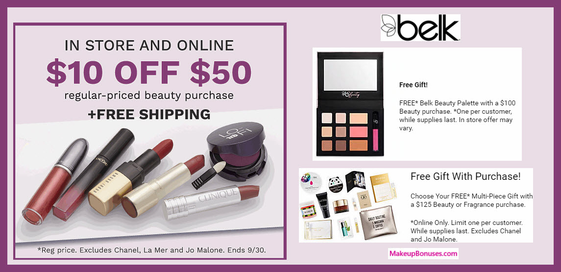 Belk Sale - MakeupBonuses.com