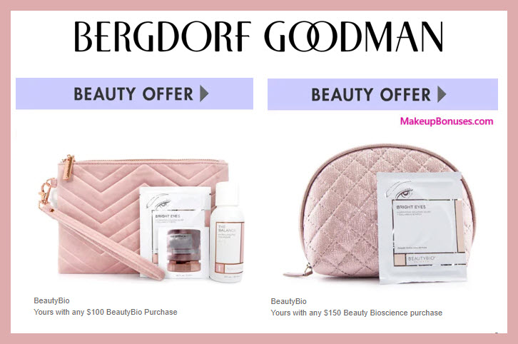 Receive a free 4-pc gift with $100 Beauty Bioscience purchase #bergdorfs