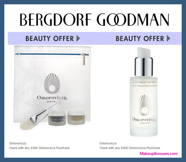 Receive a free 4-pc gift with $300 Omorovicza purchase #bergdorfs