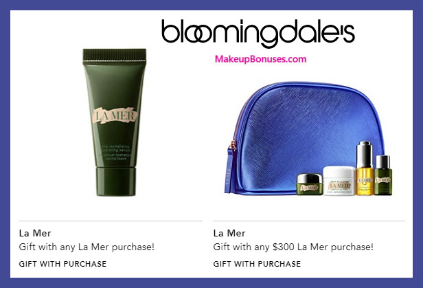 Receive a free 6-pc gift with $300 La Mer purchase #bloomingdales
