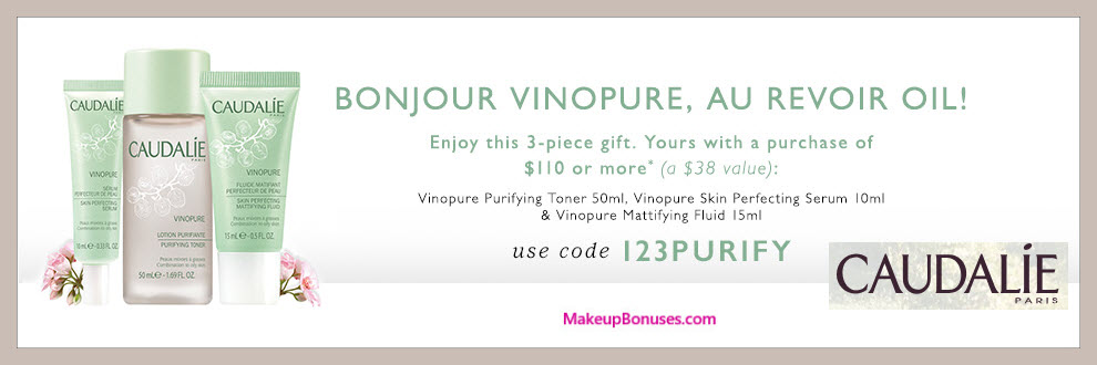 Receive a free 3-pc gift with $110 Caudalie purchase #CaudalieUS