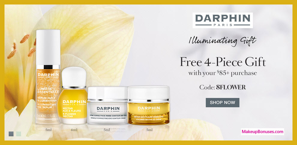 Receive a free 4-pc gift with $85 Darphin purchase
