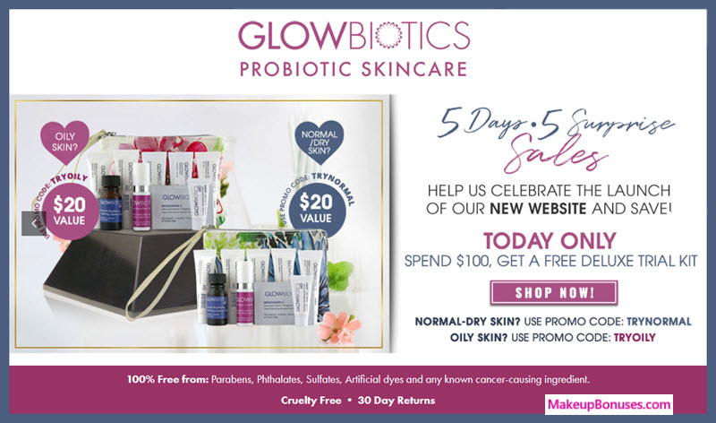 Receive your choice of 10-pc gift with $100 GlowBiotics MD purchase #glowbioticsmd