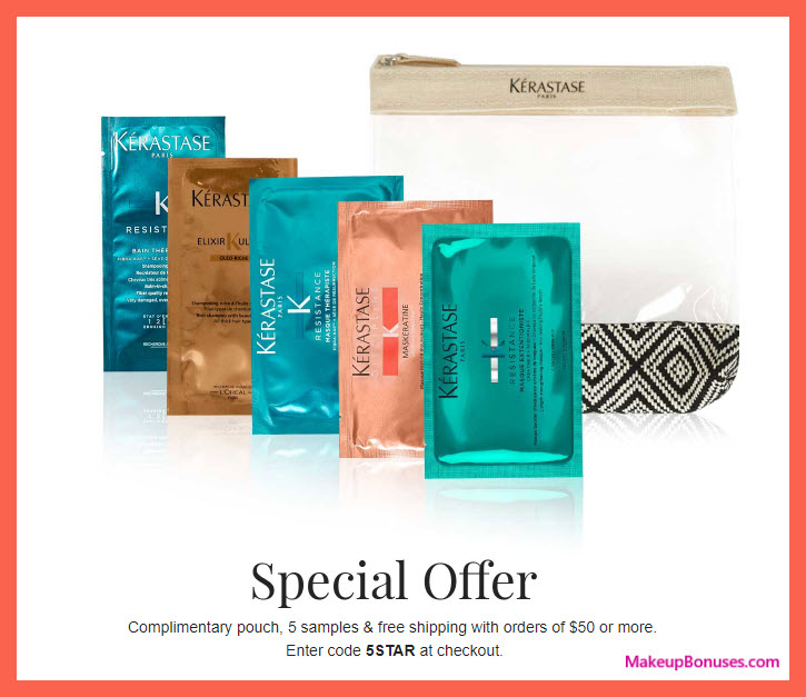 Receive a free 6-pc gift with $50 Kérastase purchase #KERASTASEUSA