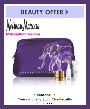 Receive a free 4-pc gift with $300 Chantecaille purchase