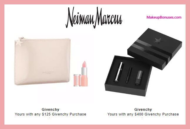 Receive a free 5-pc gift with $400 Givenchy purchase