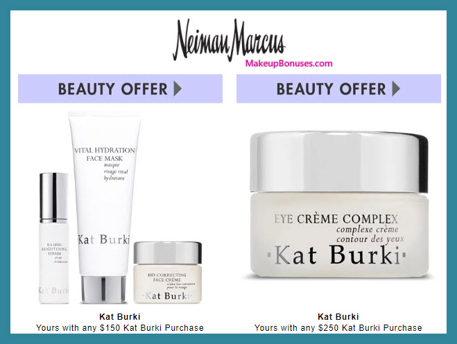 Receive a free 3-pc gift with $150 Kat Burki purchase #neimanmarcus