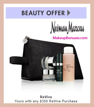 Receive a free 4-pc gift with $350 RéVive purchase