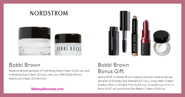 Receive a free 6-pc gift with $125 Bobbi Brown purchase