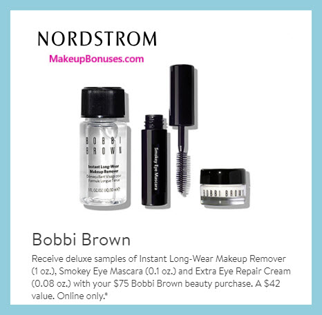 Receive a free 3-pc gift with $75 Bobbi Brown purchase #nordstrom