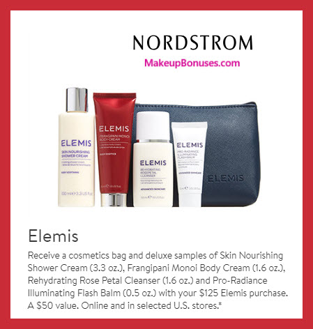 Receive a free 5-pc gift with $125 Elemis purchase #nordstrom