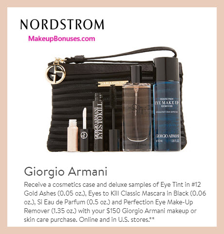 Receive a free 5-pc gift with $150 Giorgio Armani purchase #nordstrom