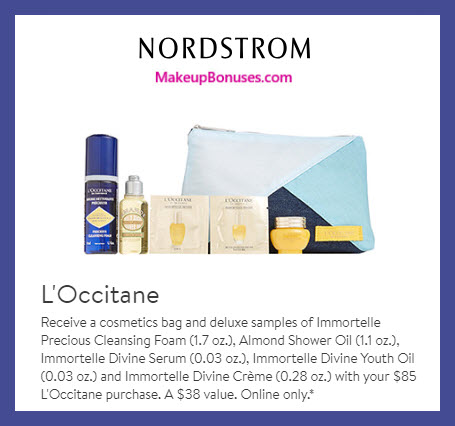 Receive a free 6-pc gift with $85 L'Occitane purchase #nordstrom