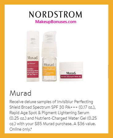 Receive a free 3-pc gift with $85 Murad purchase #nordstrom