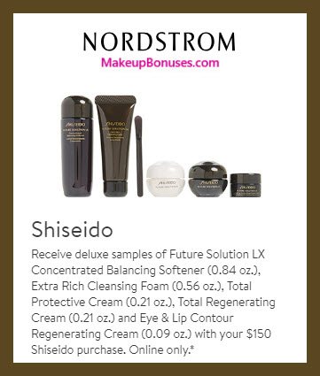 Receive a free 5-pc gift with $150 Shiseido purchase #nordstrom