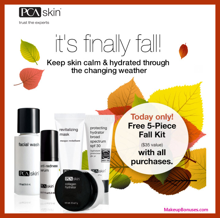 Receive a free 5-pc gift with purchase #PCAskin