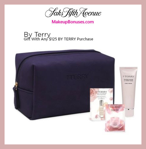 Receive a free 4-pc gift with $125 By Terry purchase #saks