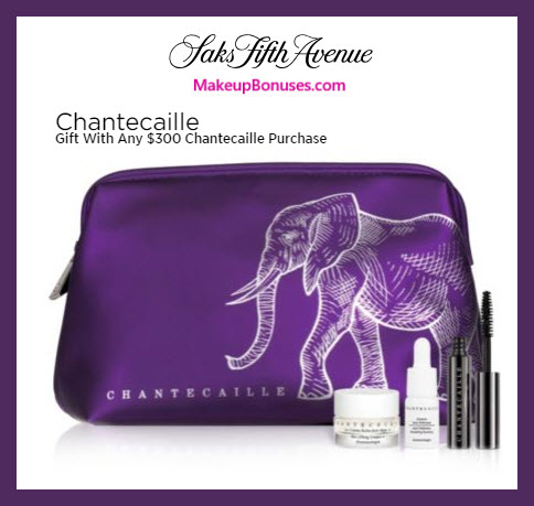 Receive a free 4-pc gift with $300 Chantecaille purchase #saks