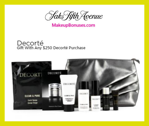 Receive a free 8-pc gift with $250 Decorté purchase #saks