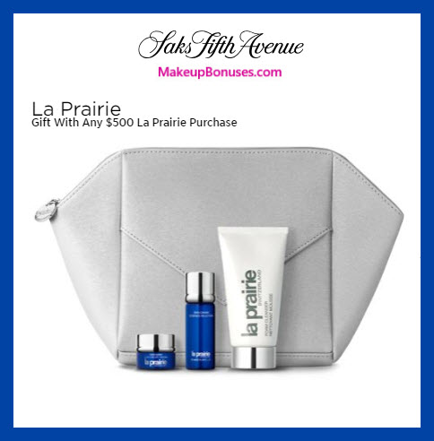 Receive a free 4-pc gift with $500 La Prairie purchase #saks