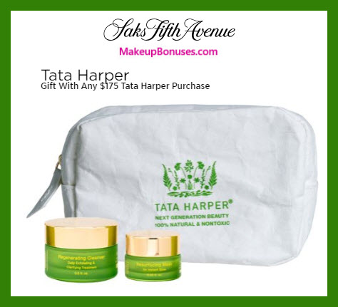 Receive a free 3-pc gift with $175 Tata Harper purchase #saks