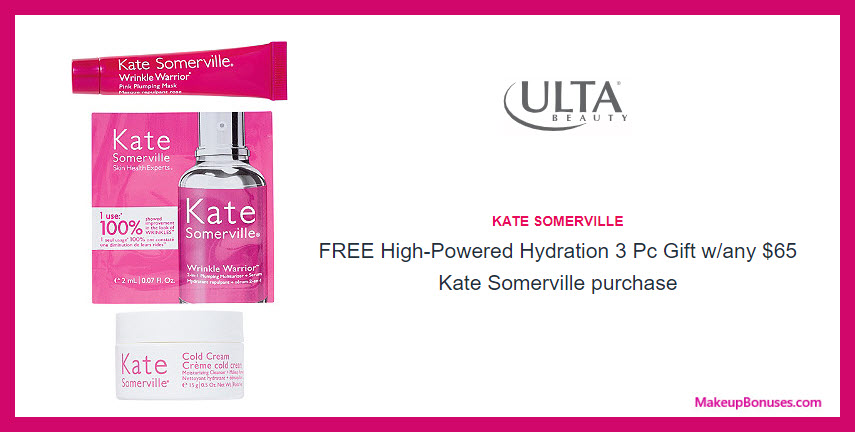 Receive a free 3-pc gift with $65 Kate Somerville purchase