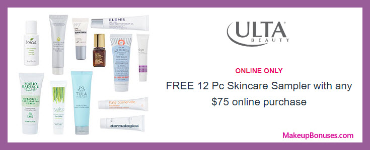 Receive a free 12-pc gift with $75 Multi-Brand purchase