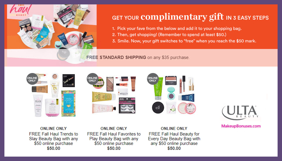 Receive your choice of 9-pc gift with $50 Multi-Brand purchase #ultabeauty