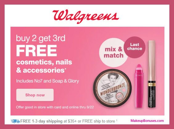 Walgreens Sale - MakeupBonuses.com