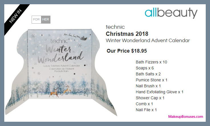 technic Winter Wonderland Advent Calendar - MakeupBonuses.com #allbeautynews #AllBeautyPins