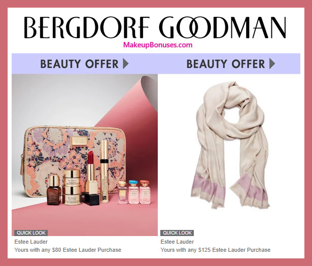 Receive a free 7-pc gift with $80 Estée Lauder purchase #bergdorfs