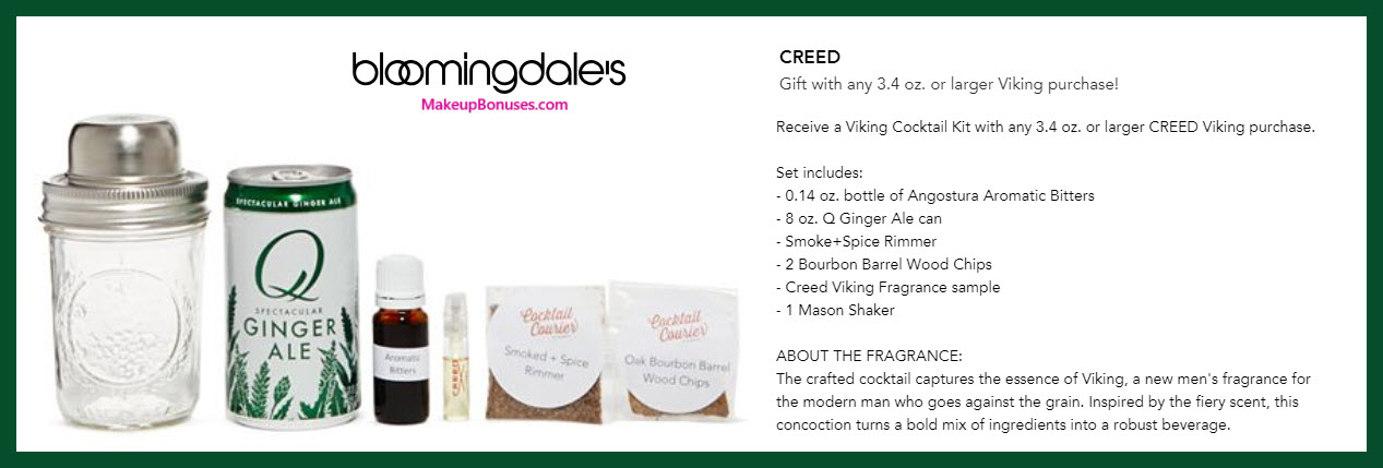 Receive a free 6-pc gift with Viking 3.4oz or larger purchase #bloomingdales