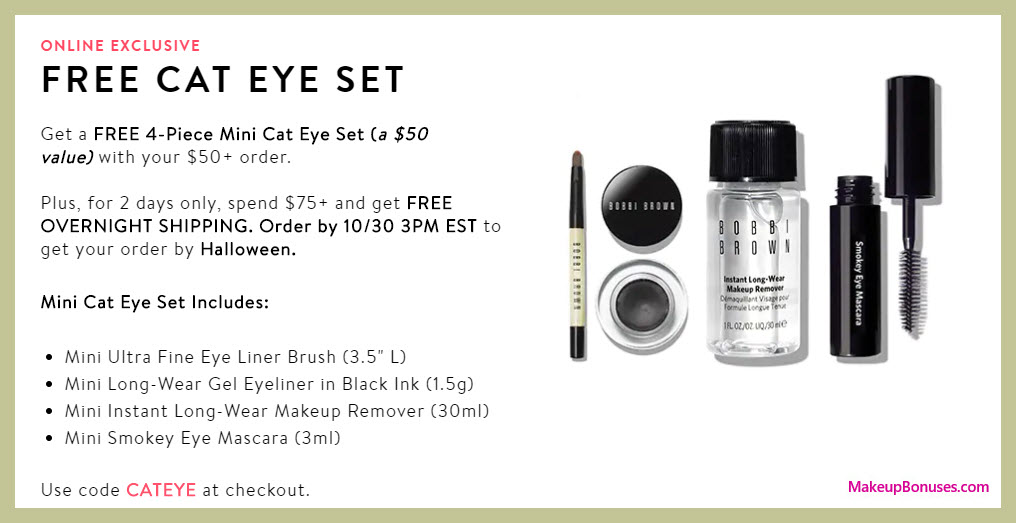 Receive a free 4-pc gift with $50 Bobbi Brown purchase #BobbiBrown