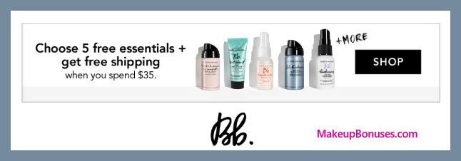Receive your choice of 5-pc gift with $35 Bumble and bumble purchase #bumbleandbumble