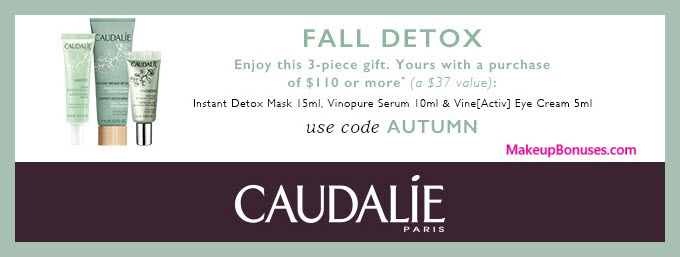 Receive a free 3-pc gift with $110 Caudalie purchase #CaudalieUS