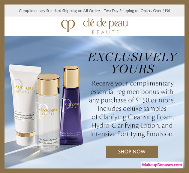 Receive a free 3-pc gift with $150 Clé de Peau Beauté purchase #cledepeau_us
