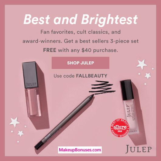Receive a free 3-pc gift with $40 Julep purchase #julepbeauty