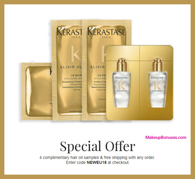 Receive a free 4-pc gift with purchase #KERASTASEUSA
