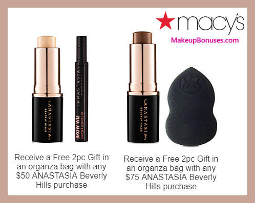 Receive a free 4-pc gift with $75 Anastasia Beverly Hills purchase #macys