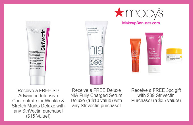 Receive a free 5-pc gift with $89 StriVectin purchase #macys