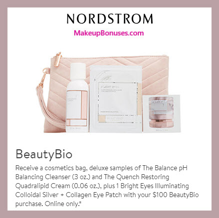 Receive a free 4-pc gift with $100 Beauty Bioscience purchase #nordstrom