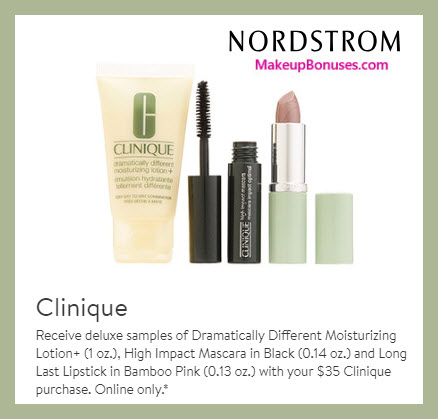 Receive a free 3-pc gift with $35 Clinique purchase #nordstrom