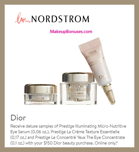 Receive a free 3-pc gift with $150 Dior Beauty purchase #nordstrom