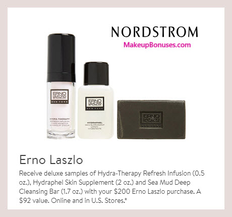 Receive a free 3-pc gift with $200 Erno Laszlo purchase #nordstrom