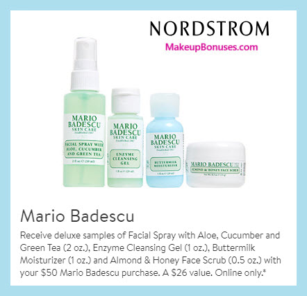 Receive a free 4-pc gift with $50 Mario Badescu purchase #nordstrom